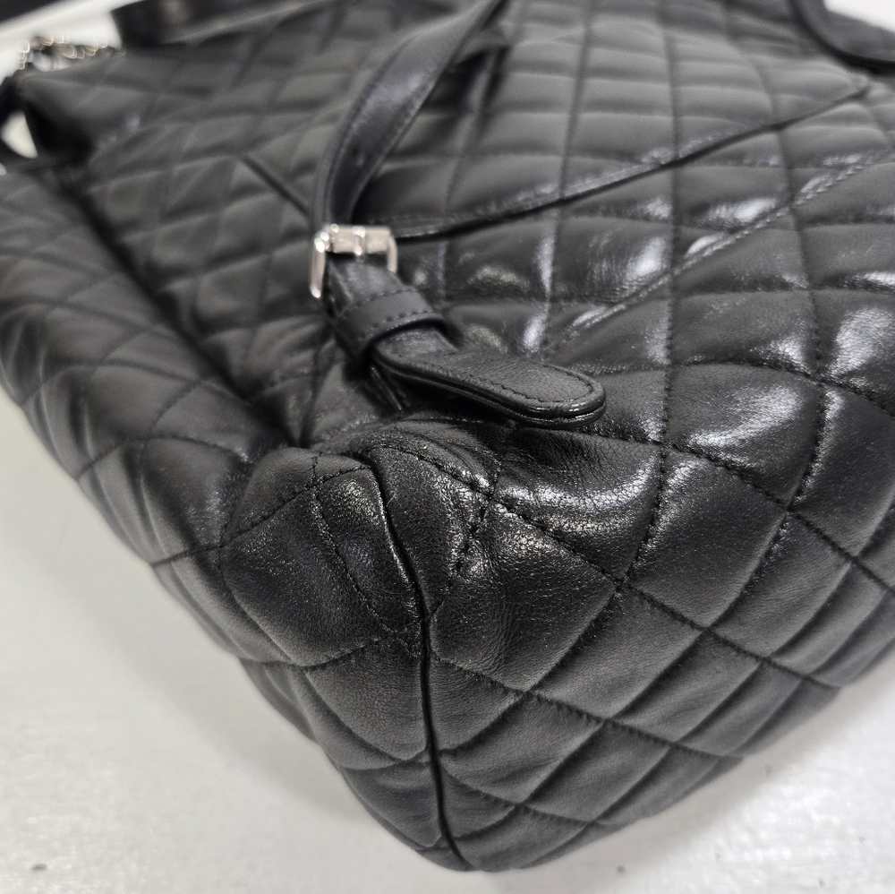 Chanel Urban Spirit Black Quilted Lambskin Large Backpack Bag - Picture 15 of 17